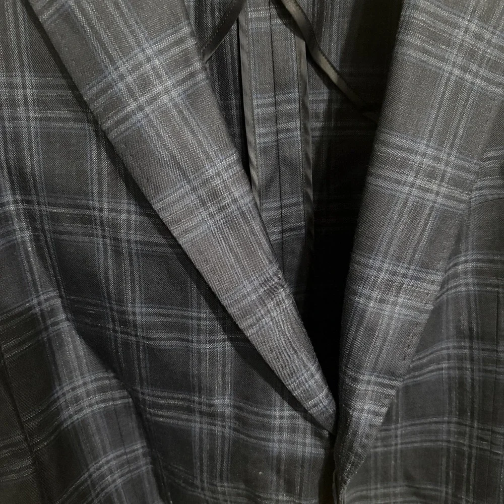 NWT Peter Millar Blue Plaid Soft Blazer Jacket Wool Linen Silk Mens Size 50R